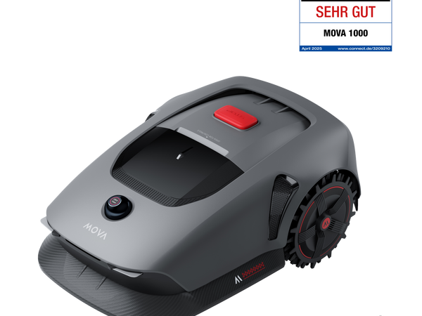 MOVA Germany MOVA 1000 Mähroboter – Kabellos, ohne RTK-Station, mit UltraView™ und Offroad-Reifen
