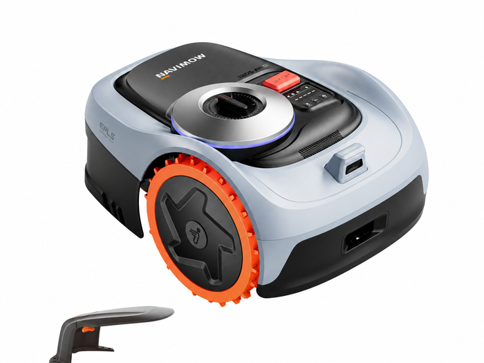 Navimow i205 AWD Mähroboter ohne Begrenzungskabel + Garage S – RTK Vision Allradantrieb 45 % Steigung
