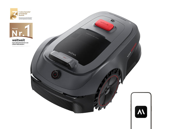 MOVA Germany ViAX 500 Mähroboter ohne Begrenzungskabel – UltraEyes™ 2.0 KI-Hinderniserkennung
